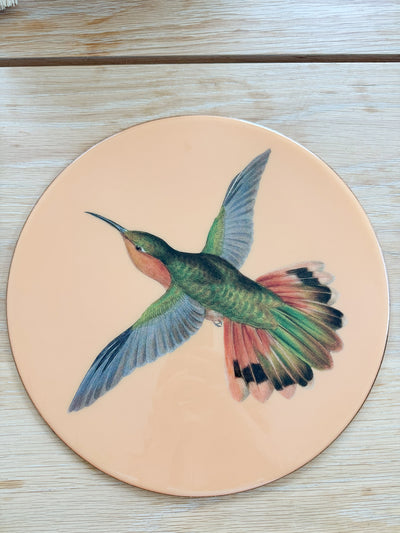 Hummingbird Placemat in Resin by Helecho