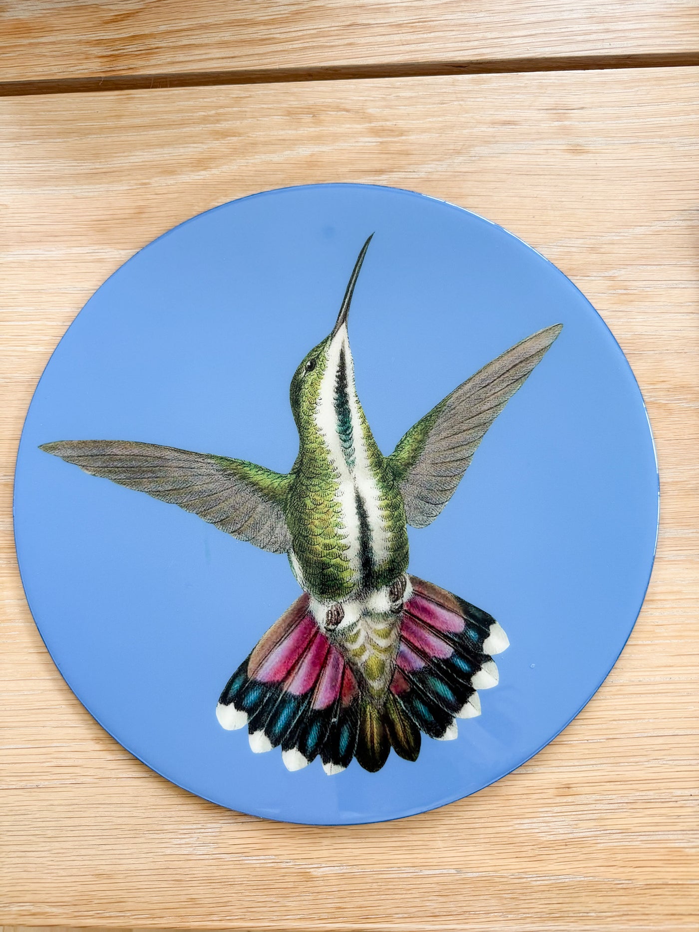 Hummingbird Placemat in Resin by Helecho