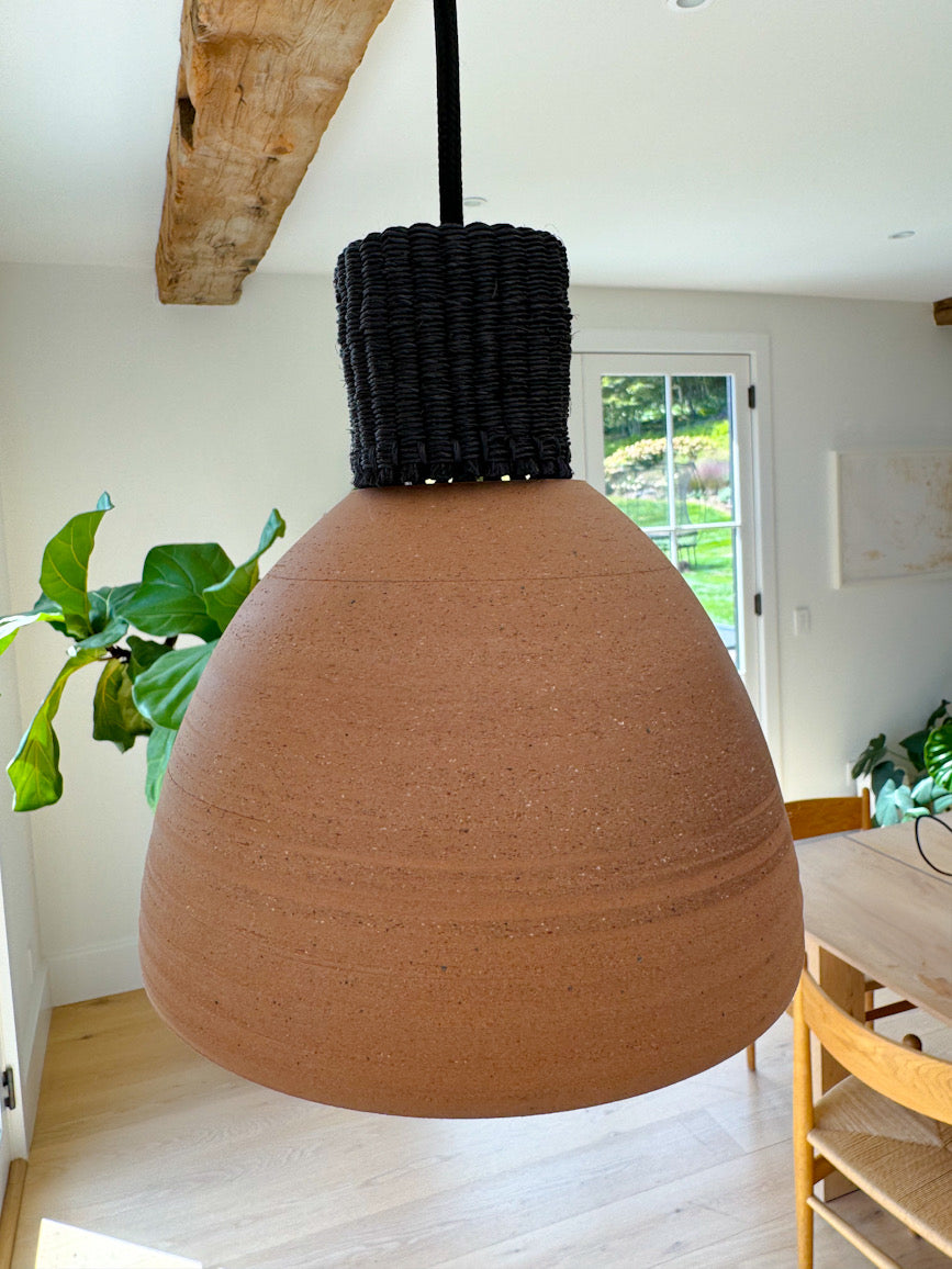 Hanging Lamps Made from Baked Clay