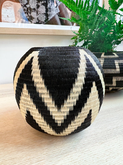 Werregue Bubble Black Vase Med.