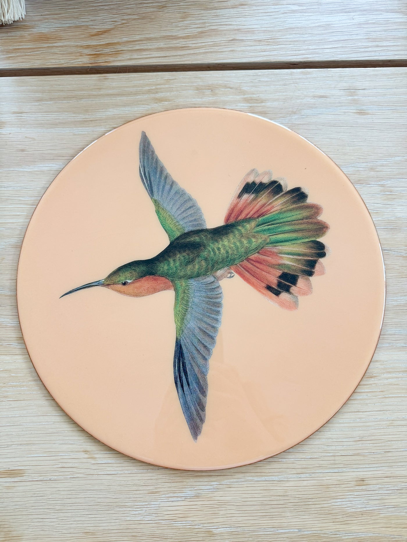 Hummingbird Placemat in Resin by Helecho