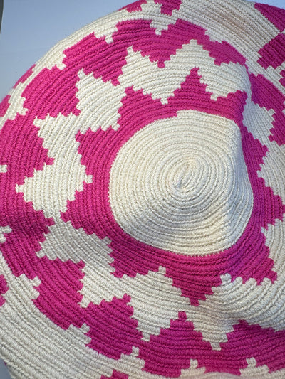 Two-Tone Wayuu in Hot Pink Mochila 5