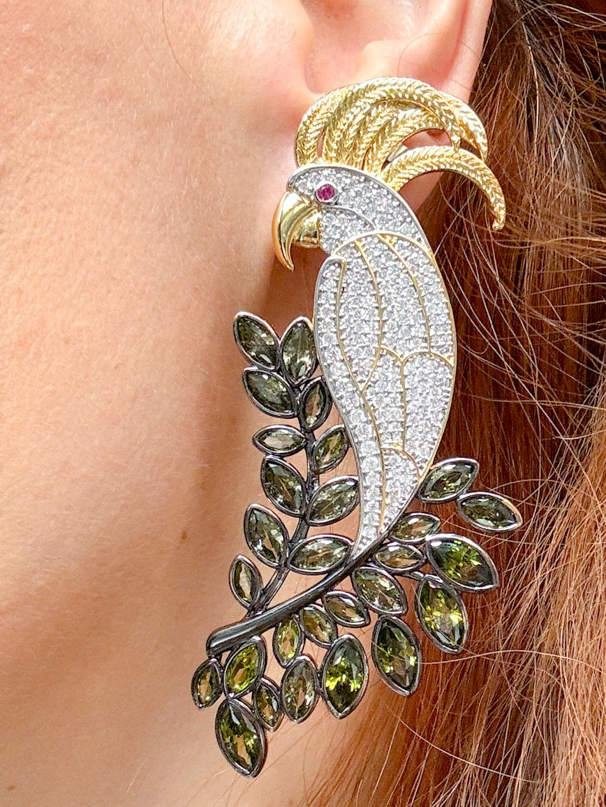 Cacatua Earrings by Senda 