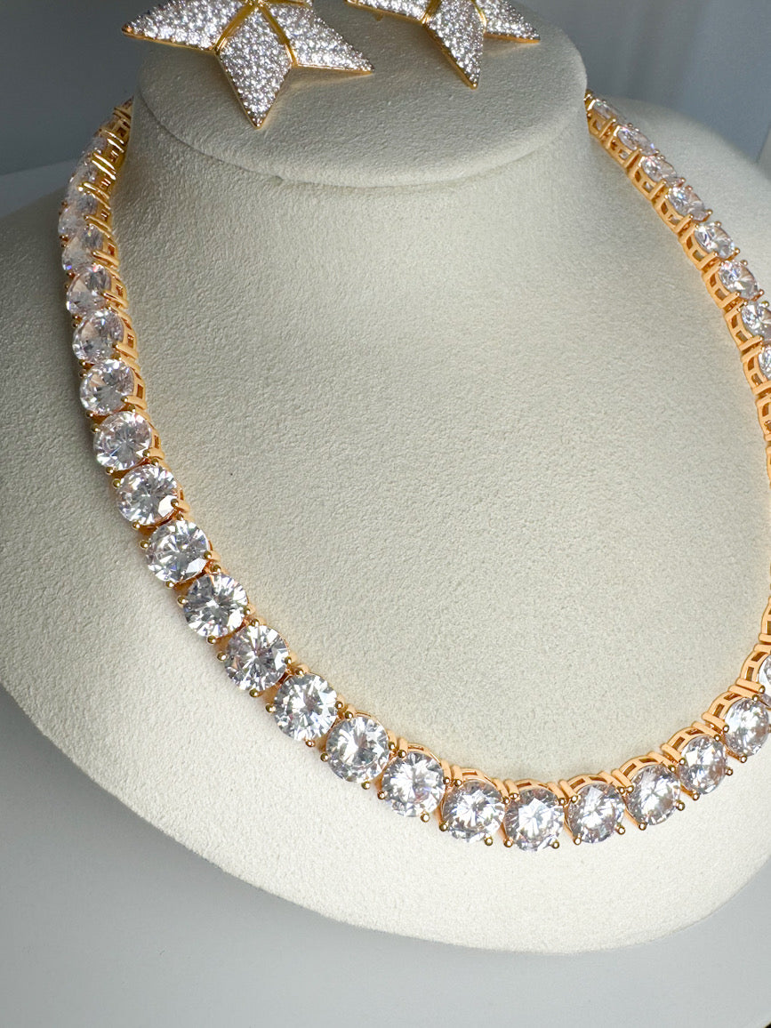 Tennis 8MM Crystal Necklace by Senda