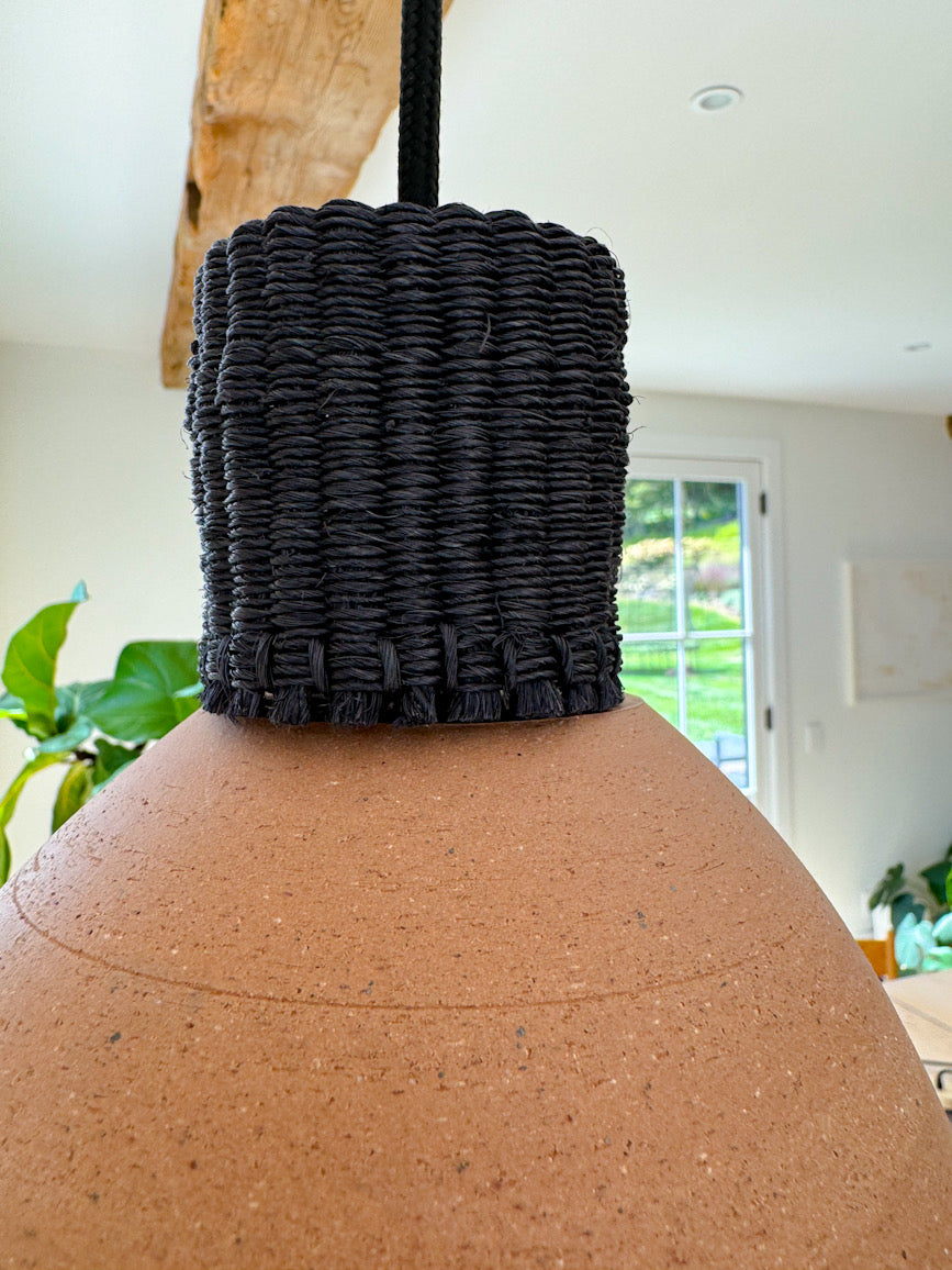 Hanging Lamps Made from Baked Clay