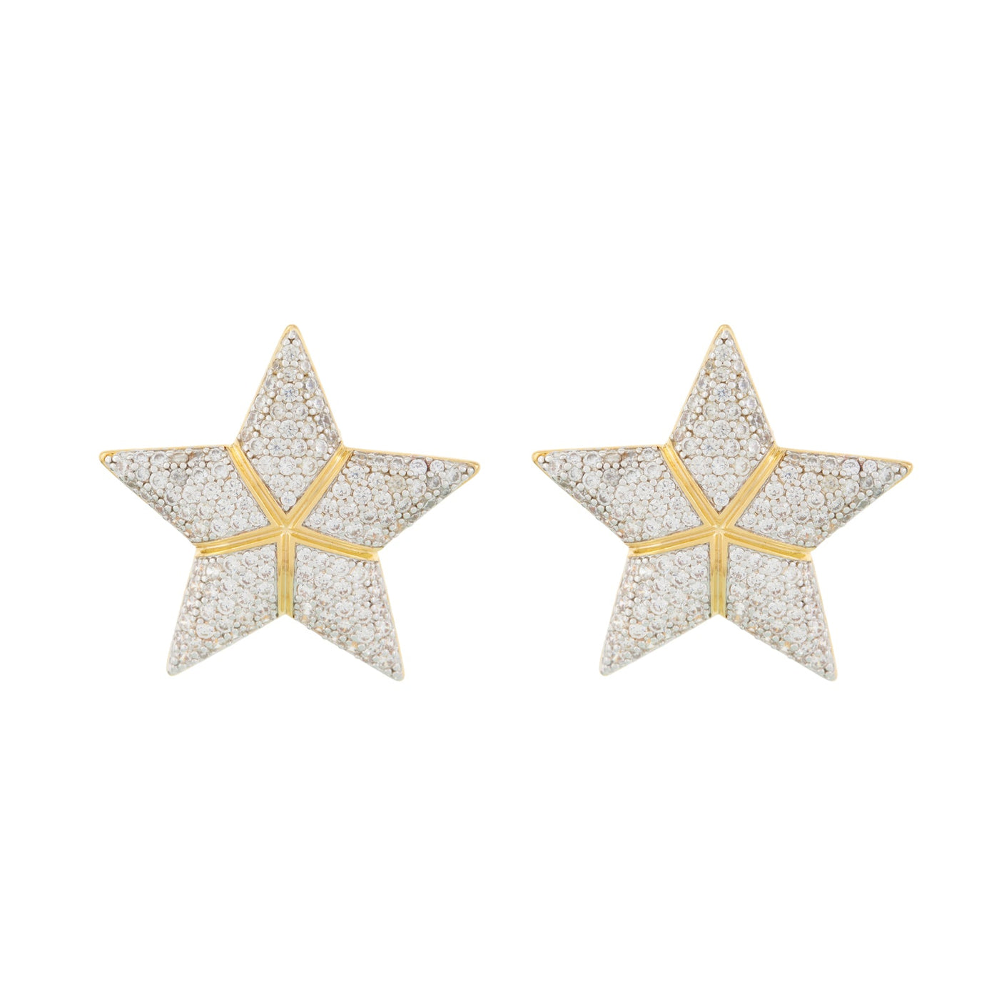 Bianka Star Earrings White by Senda