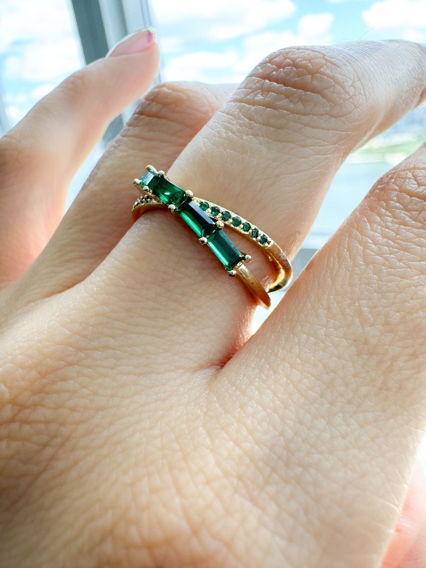 Cross Lab Emerald Ring by Bichota