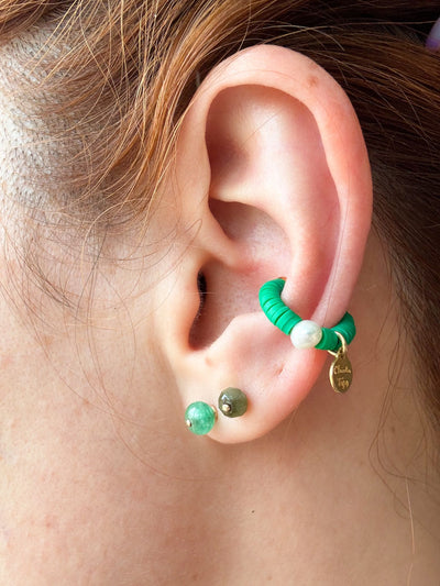 Emerald Studs by Claudia Trejos