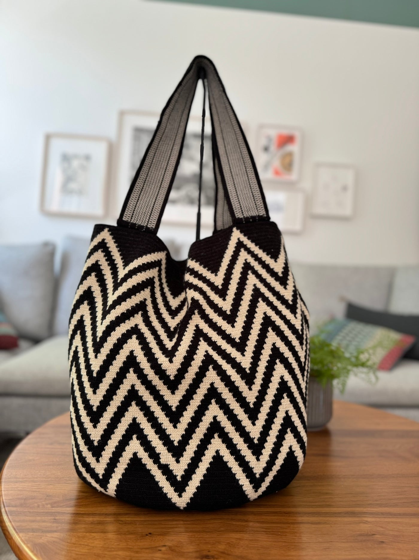 Extra Large Hand-Woven Wayuu Beach Bag