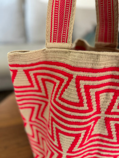 Extra Large Hand-Woven Wayuu Beach Bag