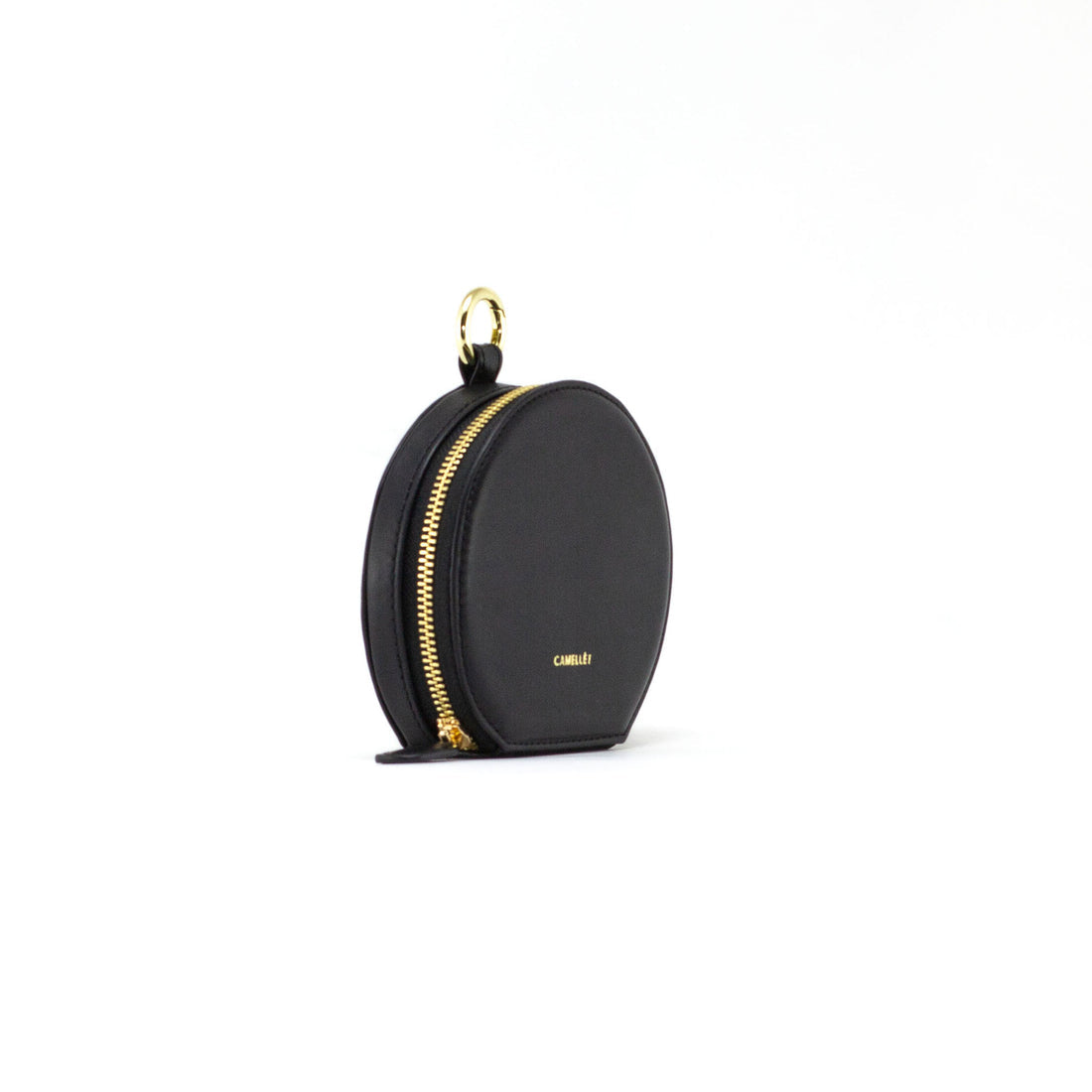 Black Scoop Mirror Mini Bag by Camellet