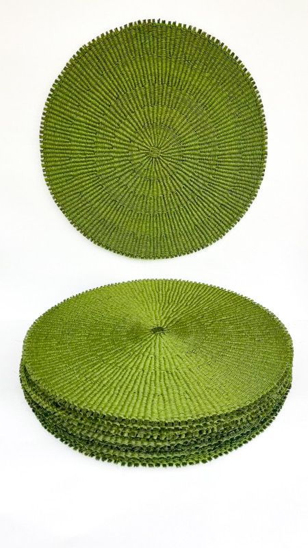 Fique Green Handmade Placemats