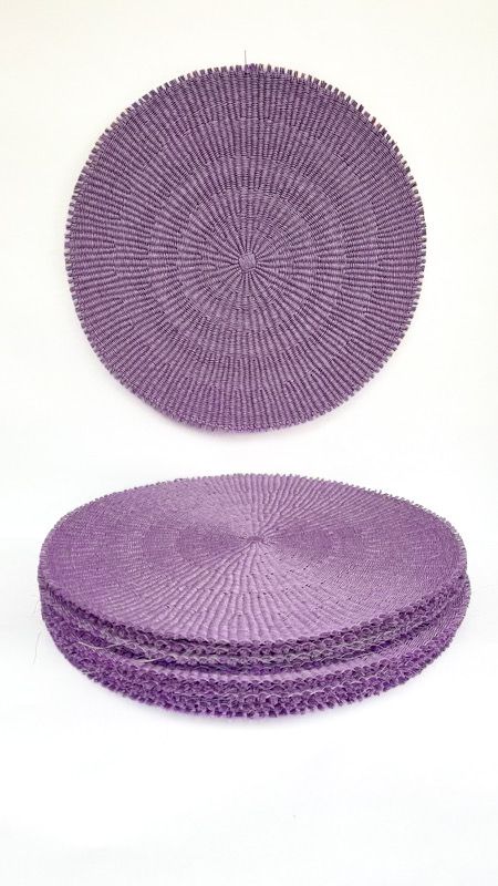 Fique Lilac Handmade Placemats