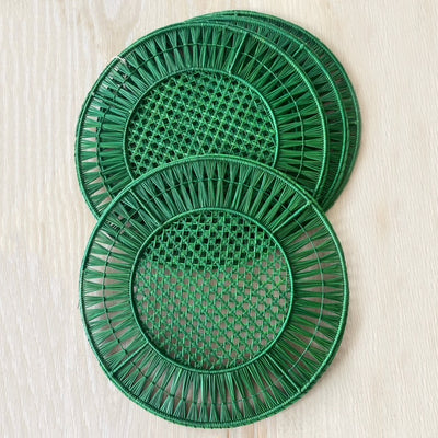 NEW Usiacurí Iraca Placemats (Set of 4) - GREEN