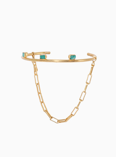 Gloom Emerald Bracelet Chain by Fenomena