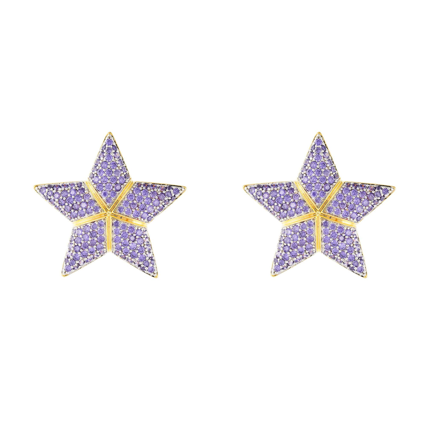 Bianka Lilac Star Earrings by Senda