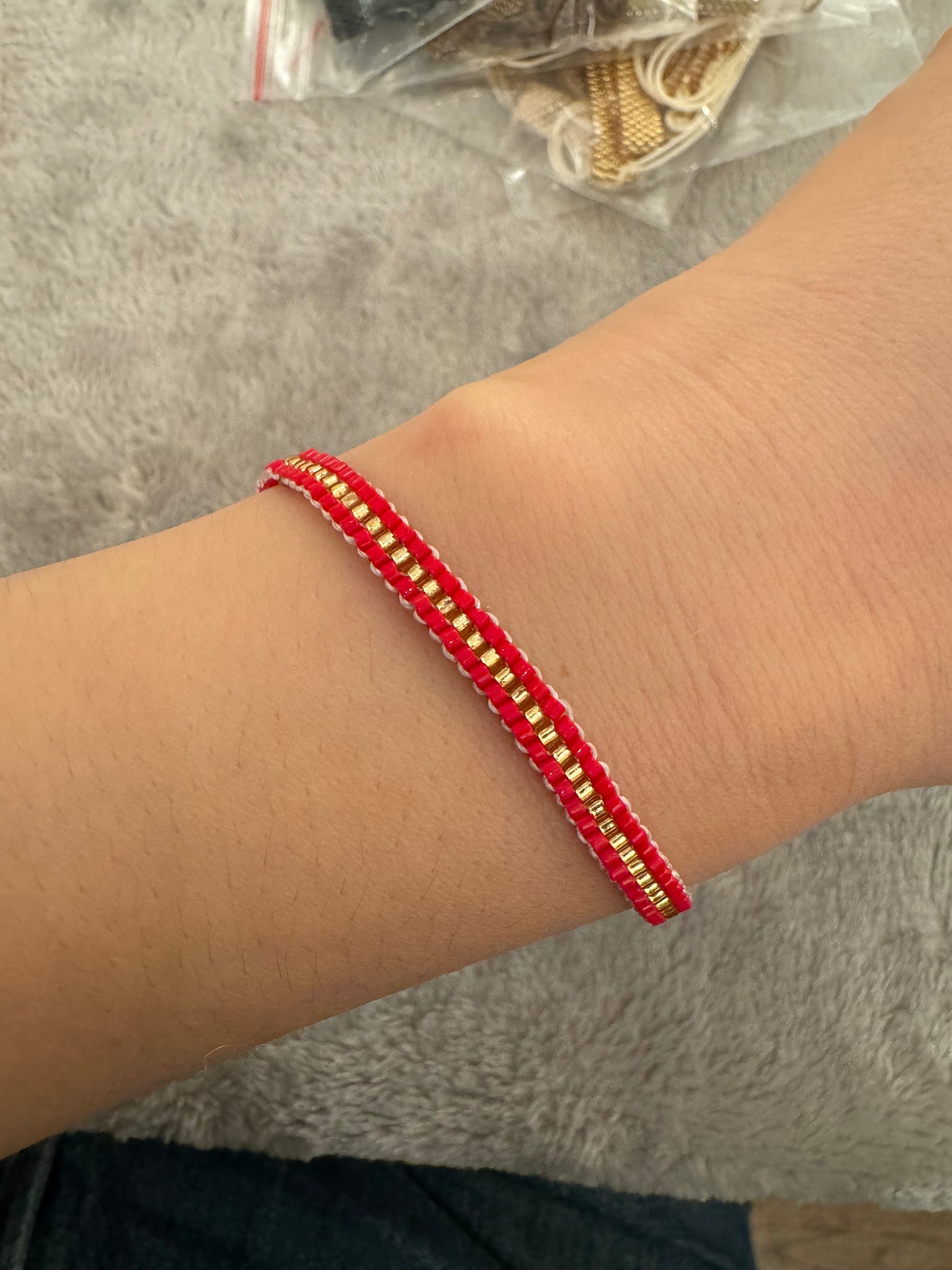 Santa Marta Beaded Bracelet Red