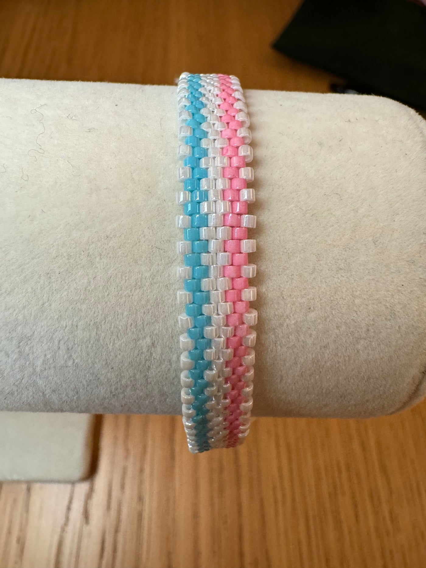 Santa Marta Pink | Blue Band Bracelet