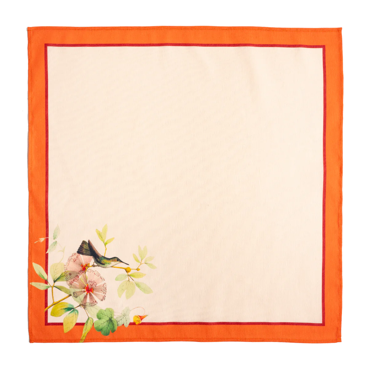 Orange Hummingbirds Napkins by Muzaluci