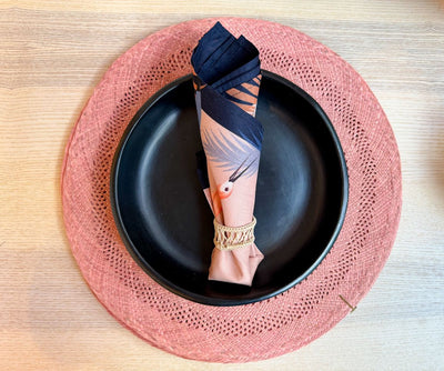 Sandona Rounded Placemats / Rose