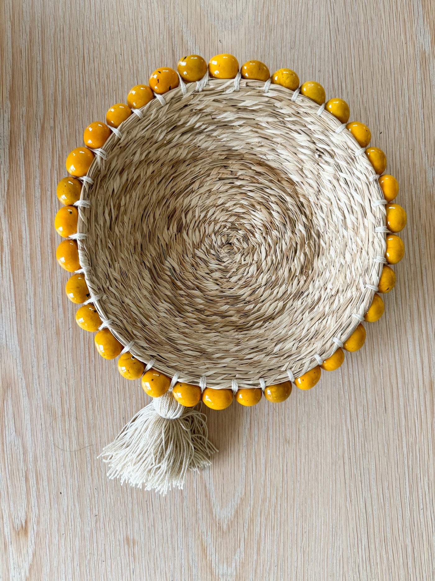 Teiruma - Fruit  Basket with Tawa Seeds Yellow