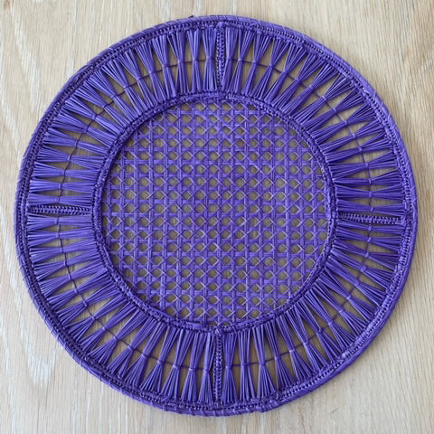 NEW Usiacurí Iraca Placemats (Set of 4) - VIOLET