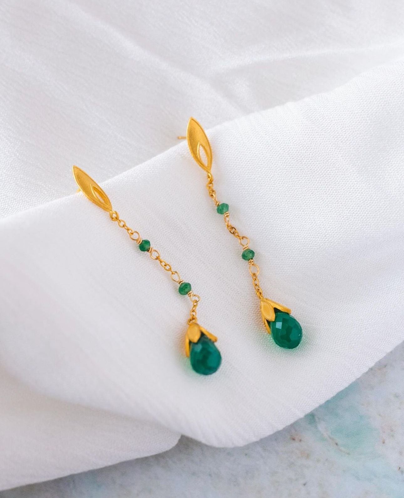 Jade Buds Pendants by Durando Atelier