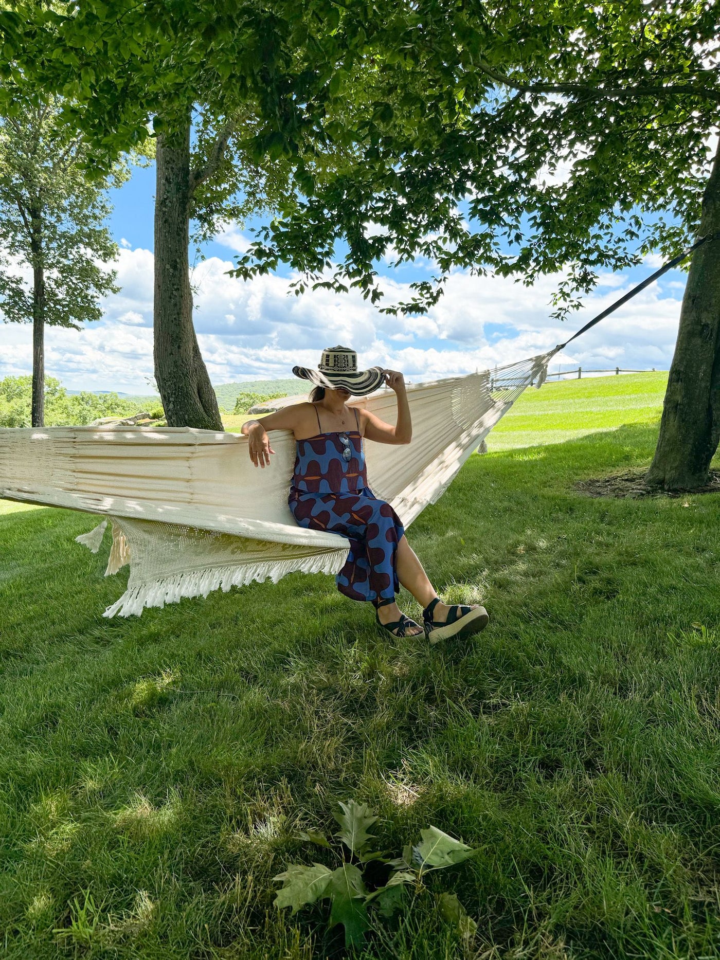 Hammock with Macrame Tassels by Helecho Collective