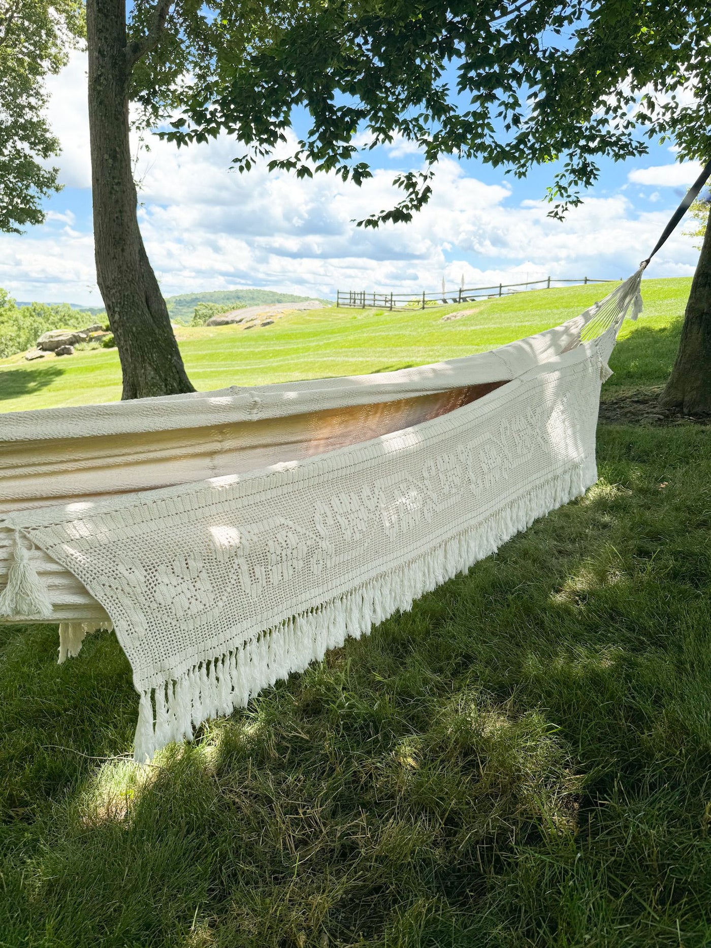 Hammock with Macrame Tassels by Helecho Collective