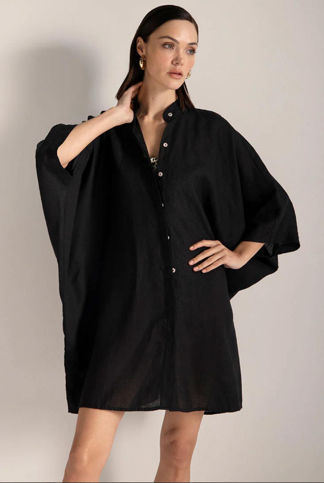 Linen Maxi Shirt by Touche