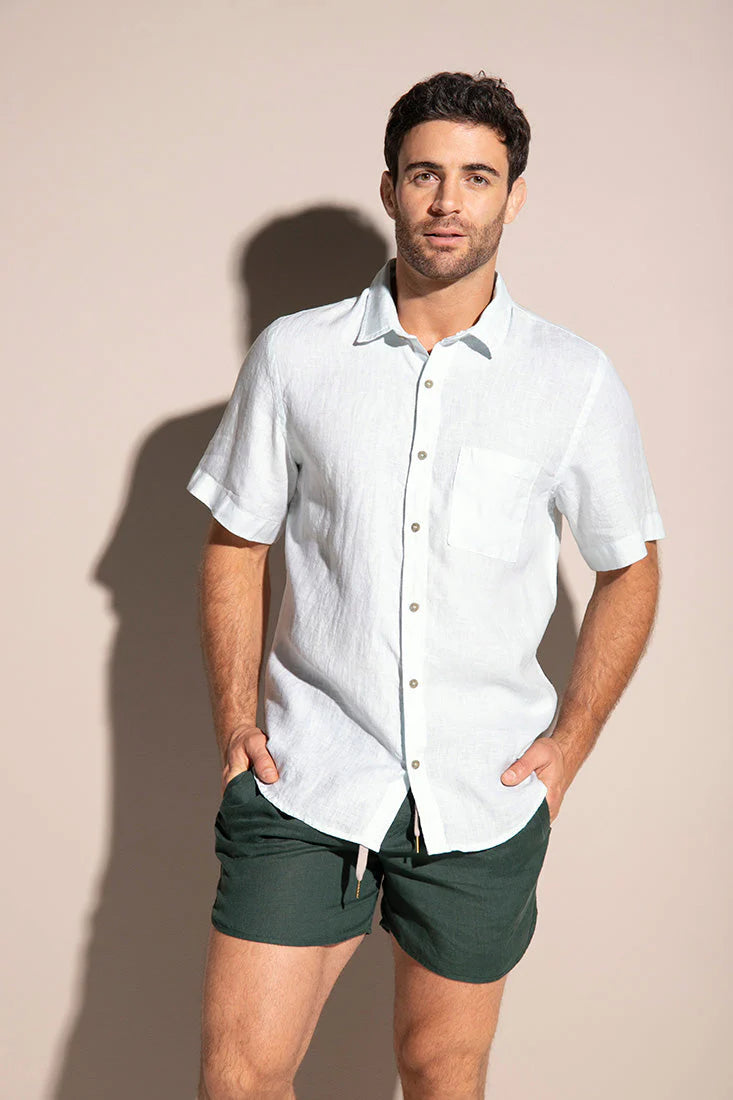 Linen Shirt Short Sleeve