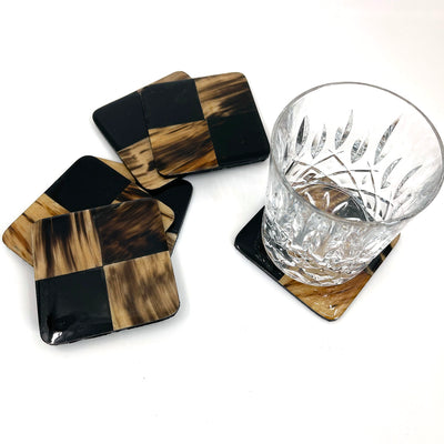 Horn Coasters by Mauricio Pulido - Square (Set of 6)