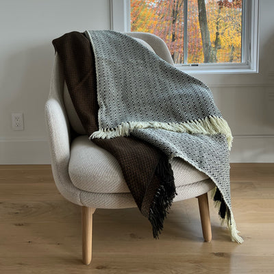 Cucunuba Wool Throw Black