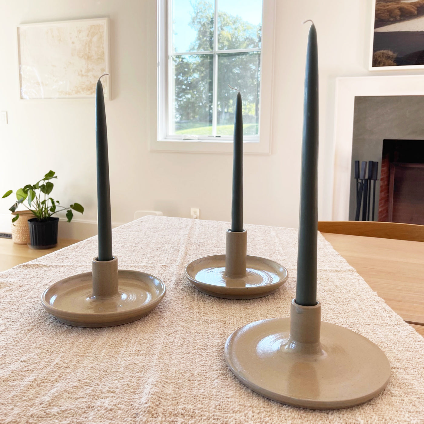 Ceramic Candle Holder - Plate