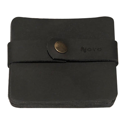 black square leather coasters 