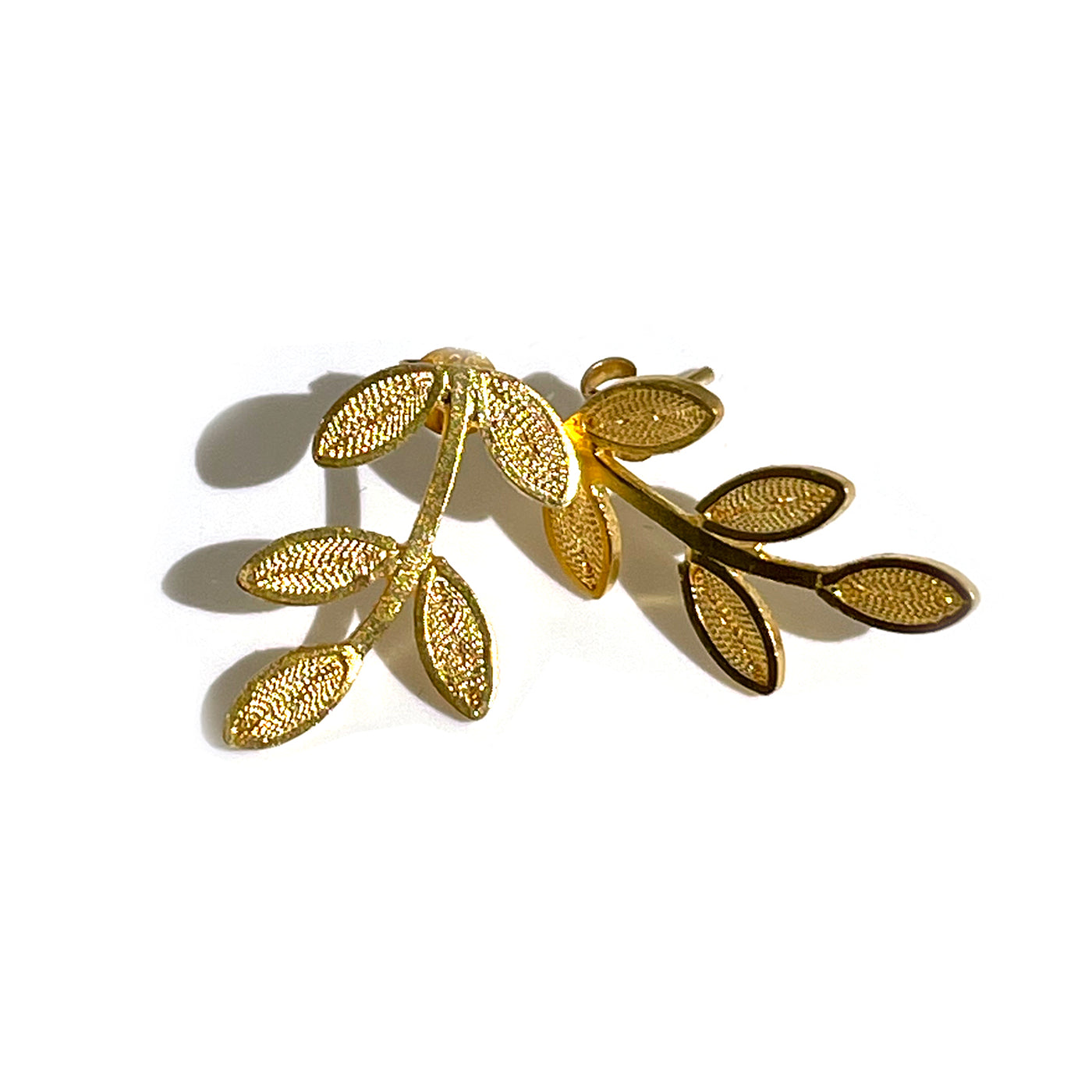 Filigree Gold Vine Earrings