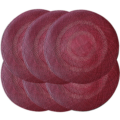 Sandona Iraca Placemats Burgundy 1 