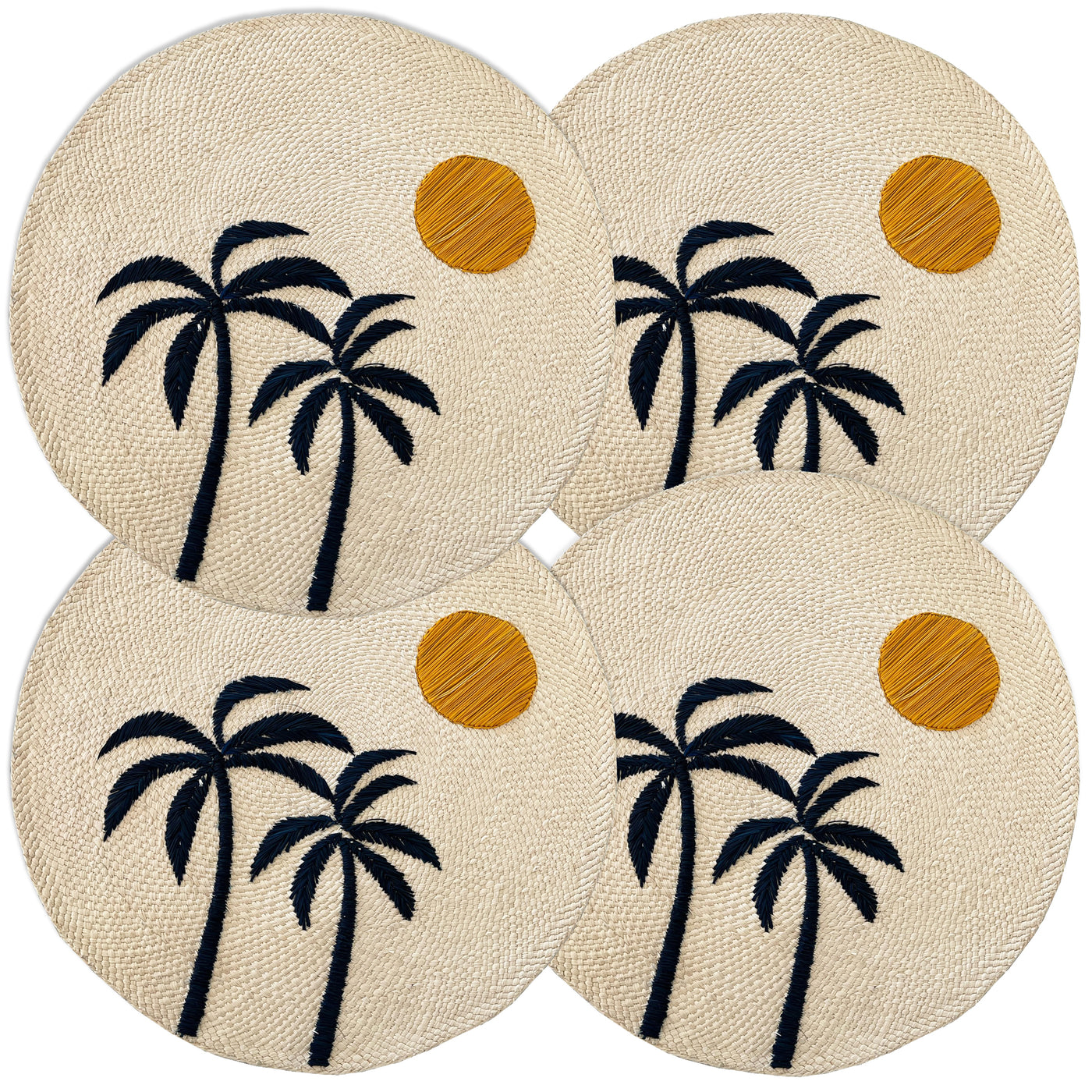 Sandona Palm Sun Placemats - Set of 4